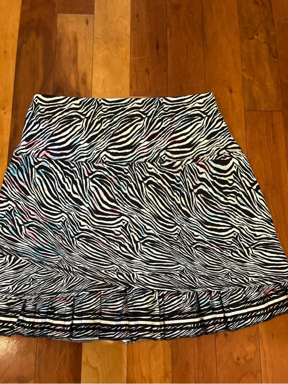 Lucky in Love Large Zebra Print Active Skort Golf Pickleball Tennis Errands Chic